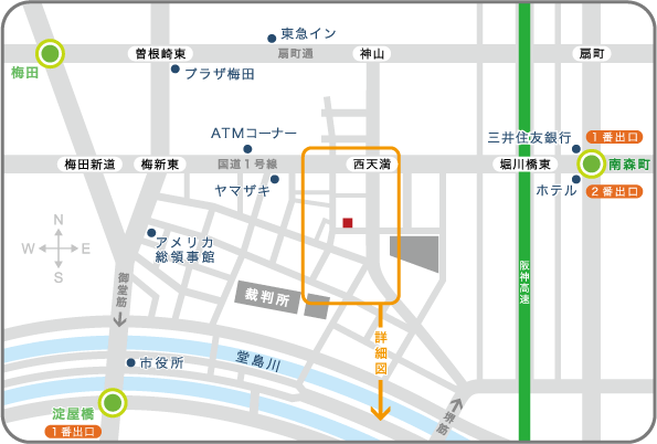 大川法律事務所地図