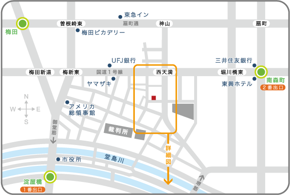 大川法律事務所地図